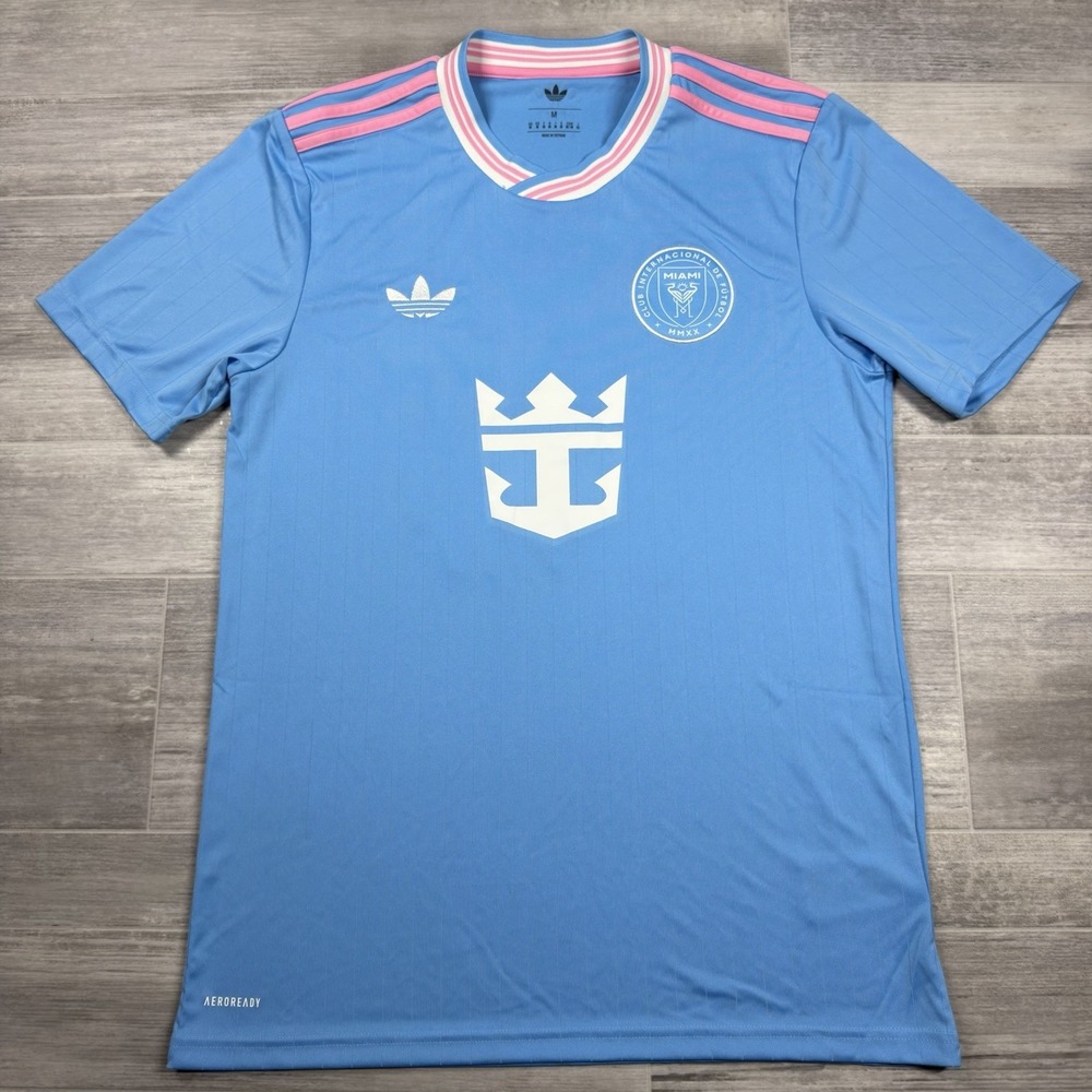 Adidas‎ Inter Miami CF 2024 Third Jersey Men's Medium Blue Pink MLS KA7504 NWT